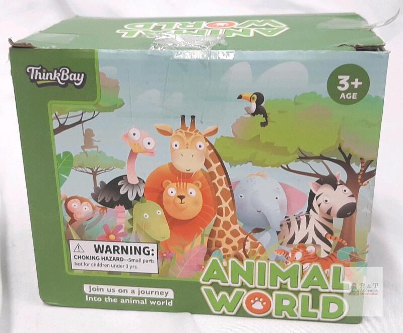 ThinkBay Animal World Playset &ndash; 16-Piece Desert Animal Figures, Ages 3+