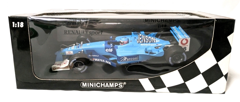 MINICHAMPS Benetton Renault Sport B201 J. Button 1:18 Scale Race Car