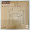 NEW HOMLAND TRB10 Raised Toilet Seat, Adjustable Height/Width, Armrests, Magazine & Paper Holder - 4
