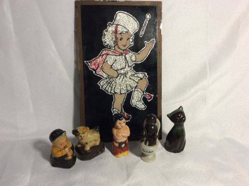 Vintage Curious Collectibles Shirley Temple Style Foil Art ++
