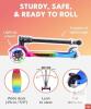 BOLD CUBE Big 3 Wheel Kids Kick Scooter &ndash; "Candyfloss" Color, Foldable, Light-Up Wheels - 2