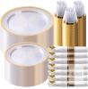 Elegant 350-Piece White and Gold Disposable Dinnerware Set |