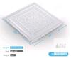 Art3d 24"x24" 3D Decorative PVC Ceiling Tiles, White Finish, Pack of 12 - 2