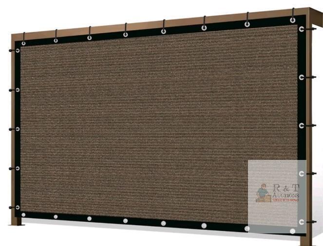 High-Density Polyethylene Pergola Shade Cover with 90% UV Protection and Metal Grommets 8x10'