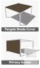 High-Density Polyethylene Pergola Shade Cover with 90% UV Protection and Metal Grommets 8x10' - 2