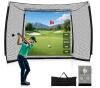 Fanison Golf Hitting Net with Impact Screen, 10.6' x 8.4', 6-PLY Netting & Fiberglass Frame