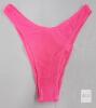 Hot Pink Crinkle Textured Bikini Bottom, Medium, High-Leg Cut, Pull-On Style