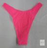 Hot Pink Crinkle Textured Bikini Bottom, Medium, High-Leg Cut, Pull-On Style - 2