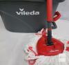 Vileda Turbo Spin Mop & Bucket Set, Adjustable Handle, Foot Pedal Spinner, Triangular Microfiber Mop Head As New - Spin Wring will NOT Spin - 2