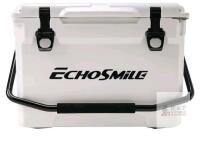 EchoSmile 25 Quart Rotomolded Cooler, White, Model LCL025WB