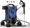 New Pressure Washer with 4 Quick Connect Nozzles, Blue