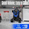 New Pressure Washer with 4 Quick Connect Nozzles, Blue - 2
