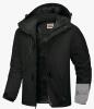 New - Men's Sz. Medium WULFUL Men's Softshell Jacket Waterproof Lightweight Insulated Windbreaker Fleece Lined Rain Shell Jacket for Hiking Travel