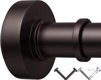 New Oil Rubbed Bronze Tension Shower Curtain Rod &ndash; Adjustable 18-72 Inches, ), No Drill Rust Resistant Spring Rod