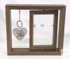 New Fooyekep Memorial Gifts for Loss of Grandpa, Spinning Wooden Picture Frame With Double-Sided Keychain - 3