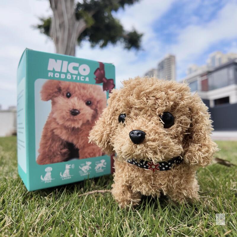 NEW NICO Rob&oacute;tica Interactive Robotic Plush Puppy &ndash; Walks, Barks & Runs- distressed box from transit - product perfect