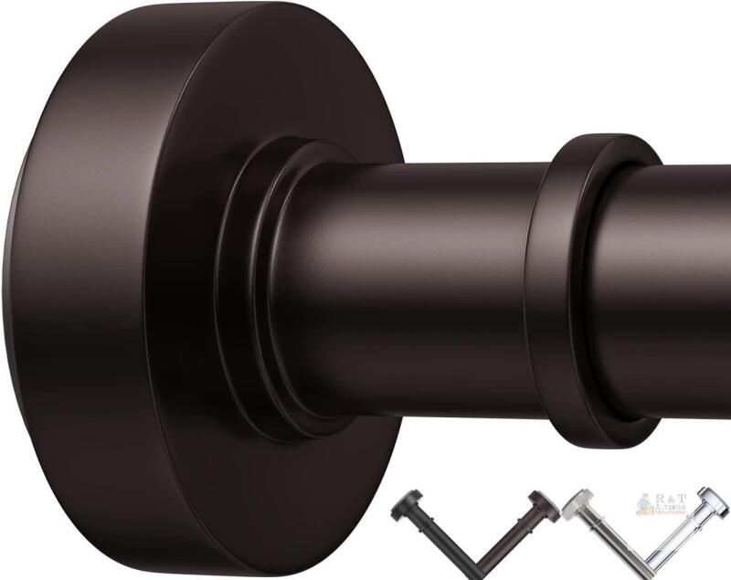 New Oil Rubbed Bronze Tension Shower Curtain Rod &ndash; Adjustable 18-72 Inches, ), No Drill Rust Resistant Spring Rod