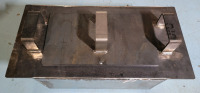 Custom Made 24"&times;12 1/4"&times;8 1/4" Steel Metal Box w/Removable Lid & Handles