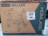 HOMLAND R2 Rollator Walker, Carbon Steel Frame, 350 lb Capacity, Adjustable Seat & Handle Heights - 3