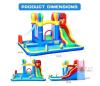 New Baralir Inflatable Bounce House Water Slide Combo 11x11 ft w/ Pool, Blower, Sprinklers, Bag - 2