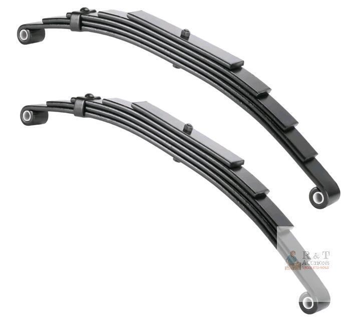 Pair of Youxmoto Trailer Leaf Springs, 5 Leaf Double Eye, 3,000 lb Rating Each, 25-1/4" Length