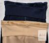 2 New Women's O/S (SM) Navy & Beige Darkterror 2-Pack Fleece Lined Leggings for Women Thermal Tummy Control High Waist Winter Warm Workout Tights - 4