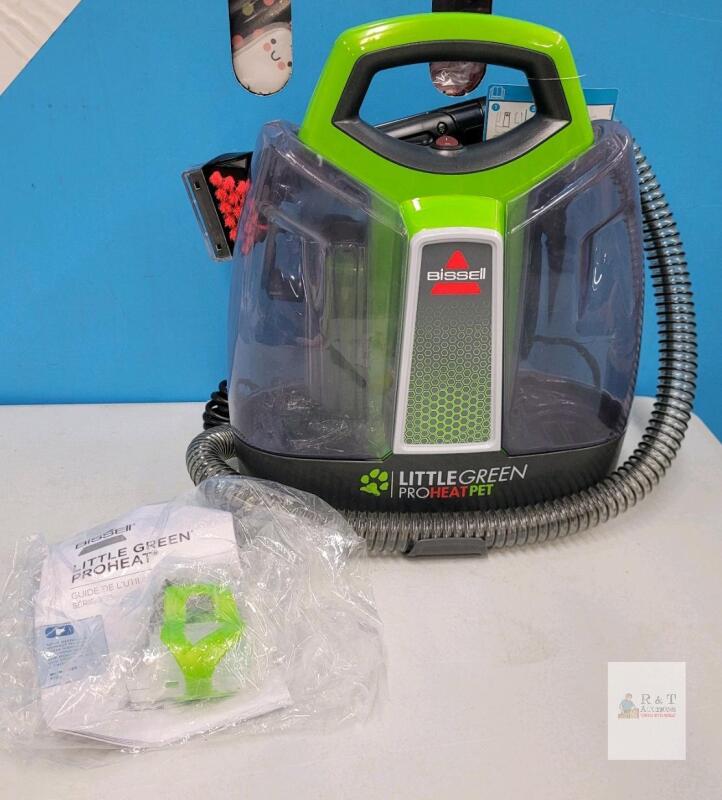 Bissell Little Green ProHeat Pet 2513N Portable Carpet Cleaner 48oz Tank, 15ft Cord, Spot Tool