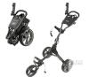KVV GL307 Ultra Light 3-Wheel Golf Push Cart, Aluminum Frame, Compact Fold, Charcoal