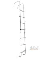 KUAFU Universal RV Aluminum Roof Ladder LYAM-483S, 102.2"x17.6", Adjustable 250lb Capacity