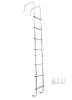 KUAFU Universal RV Aluminum Roof Ladder LYAM-483S, 102.2"x17.6", Adjustable 250lb Capacity