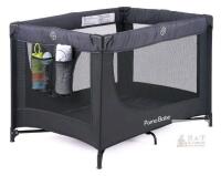 Pamo Babe Portable Crib Playard P5961 Black, 39.4"x27.6"x25.6", Mattress & Storage Bag, X003SLMDXV