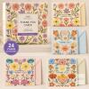 New Sweetzer & Orange Dust & Bloom Thank You Cards with Envelopes - Blank Greeting Card for Handwritten Messages - 4x5.5" Thank You Notes Set of 24 - Assorted Thank You Cards with Color Envelopes to Mix & Match