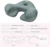 UTJZIB Ergonomic Meditation Cushion, Memory Foam, Dark Green, 23.6"x23.6"x8.7", Office/Home - 2