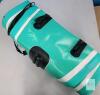 10' Inflatable Stand-Up Paddle Board SUP-LJ305G, Aqua, Pump, Paddle, Backpack, 3 Fins- Used Once , Untested - Complete- 48 hour return if found with any inflating issues - 3
