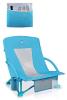 CAMPHILL Folding Beach Chair, 350 lbs Capacity, Cooler Bag, Cup Holder, Mesh Storage, Blue