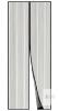 Apalus Classic Magnetic Screen Door, 33&rdquo; x 83&rdquo;, Black, Heavy-Duty Mesh, Magnetic Closure - 2