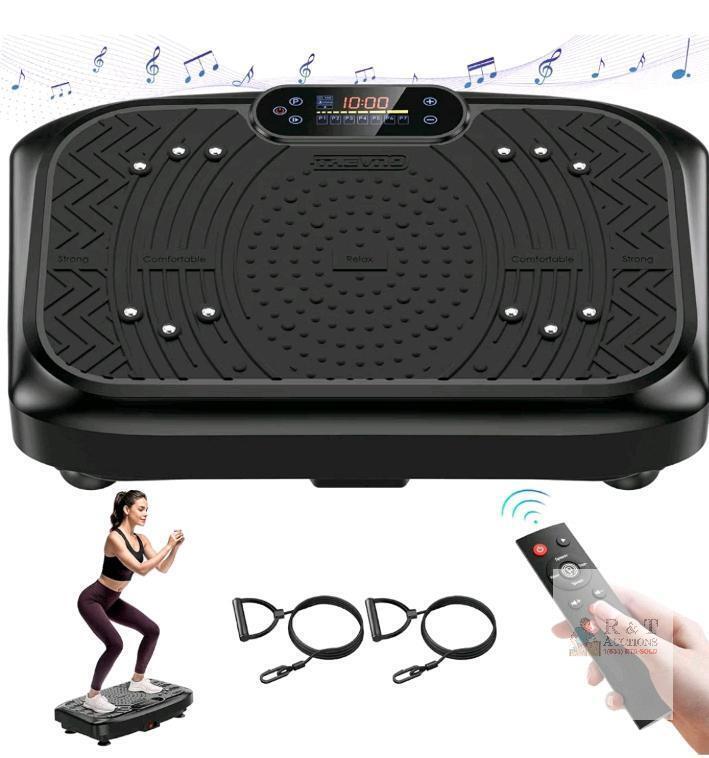 MERACH MR-2398 Vibration Plate Exercise Machine with Bluetooth, Remote, and Resistance Bands
