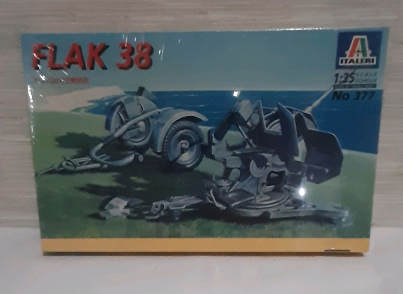 Vintage Flak 38 1:35 Scale Light Anti-Aircraft Gun (1930's) #377 Sealed Box