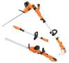 GARCARE GPHT06 Corded 2-in-1 Pole Hedge Trimmer, 20" Blade, 4.8A Motor, 6-9 ft Telescoping