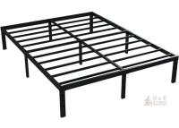 Mellow 3504-16 Queen Metal Platform Bed Frame, Black, 16" Height, 1,000 lbs Capacity