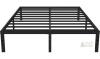 Mellow 3504-16 Queen Metal Platform Bed Frame, Black, 16" Height, 1,000 lbs Capacity - 2