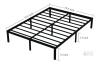 Mellow 3504-16 Queen Metal Platform Bed Frame, Black, 16" Height, 1,000 lbs Capacity - 3