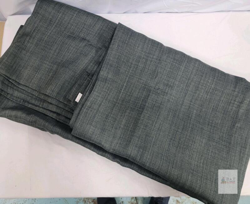 Blackout Pleated Drapery Panel, Slate Grey, New - 96"&times;102" , 1-Panel Black-Out Curtain