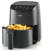 COSORI CAF-LI211 Mini Air Fryer, 2.0-Litre, Digital Touch, 4 Functions, 900W, Black, Compact