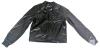 New Size M (US 6) Women's Ommiivex Black Faux Leather Cropped Bomber Coat Cute Short for Casual Vacation Travel College Going Out Classy Outfit - 2