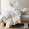 King Size Maple & Stone Down Comforter, 106"x90", 90% Feather 10% Down, Cotton Shell, Machine Wash