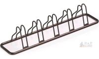Simple Houseware 6-Bike Floor Rack, Steel Construction, 71.5" x 14.5" x 14", Bronze Finish- missing 2 bolts