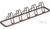 Simple Houseware 6-Bike Floor Rack, Steel Construction, 71.5" x 14.5" x 14", Bronze Finish- missing 2 bolts