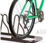 Simple Houseware 6-Bike Floor Rack, Steel Construction, 71.5" x 14.5" x 14", Bronze Finish- missing 2 bolts - 3