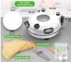NutriChef NCPZTP120WT 12&rdquo; Countertop Electric Pizza Maker, 1200W, 716&deg;F-770&deg;F, White Open Box , Used Once - Tested Powers Up . Complete - 3